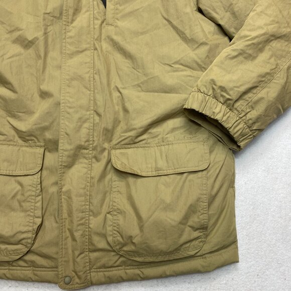 LL Bean Jacket Mens L Reg Olive Green Parka Goose Down Puffer Coat - Picture 4 of 15